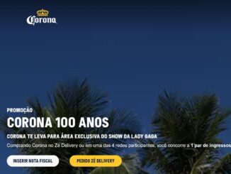 Promoção Corona 100 anos: Concorra ingressos show da Lady Gaga