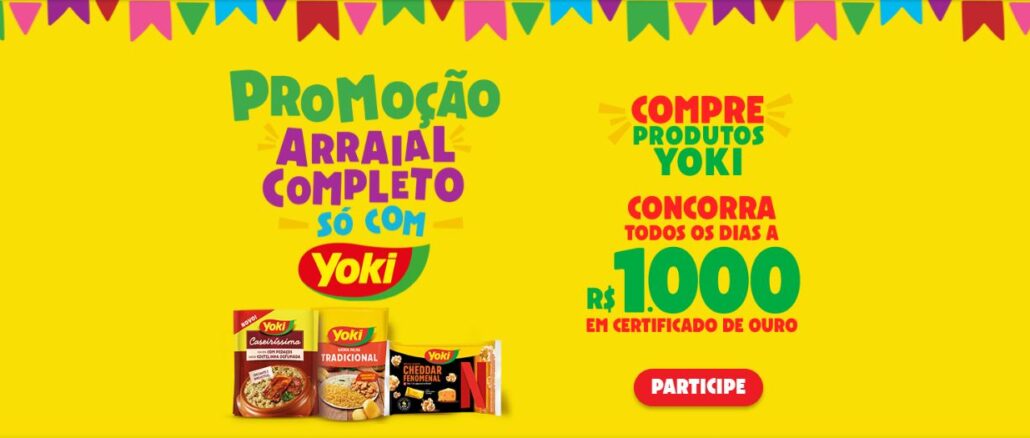 Promoção Arraial Completo Yoki Promoção Arraial Completo só com Yoki