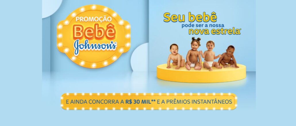 Promoção Bebê Johnsons 2025 Promoção Bebê Johnsons 2025: A chance de seu bebê ser a cara da marca, e ainda concorrer a prêmios na hora.