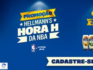 Promoção Hellmanns Hora H da NBA: Concorra 300 mil na carteira digital, e viagem pra assistir a um jogo da NBA.