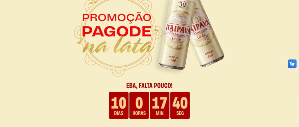 Promoção Pagode na Lata Itaipava Promoção Pagode na Lata Itaipava: Concorra ingressos pro show Tardezinha do Thiaguinho, e prêmios de 15 mil reais