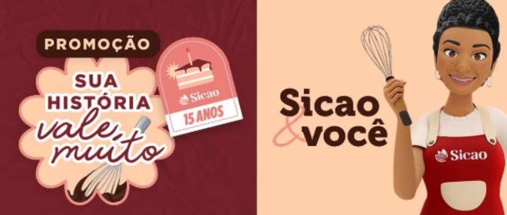 Promoção Sicao 15 anos - Sua História Vale Muito Promoção Sicao 15 anos - Sua História Vale Muito: Conte sua história na confeitaria, e concorra.