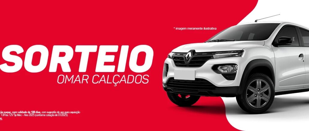 Sorteio Omar Calçados 2025 Sorteio Omar Calçados 2025: Concorra Kwid 0km