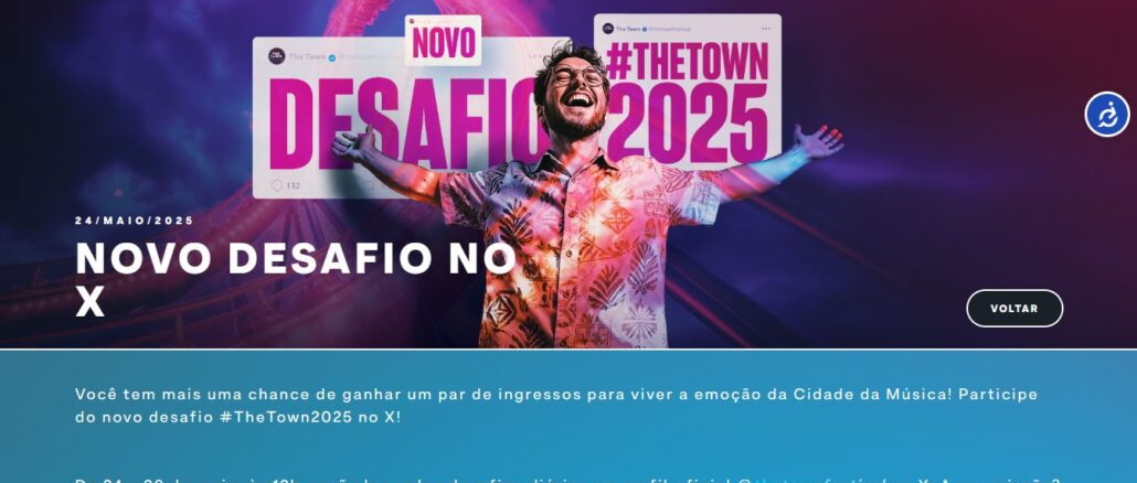 Desafio #TheTown2025 no X Twitter Desafio #TheTown2025 no X Twitter: Concorra ingressos para o festival em SP