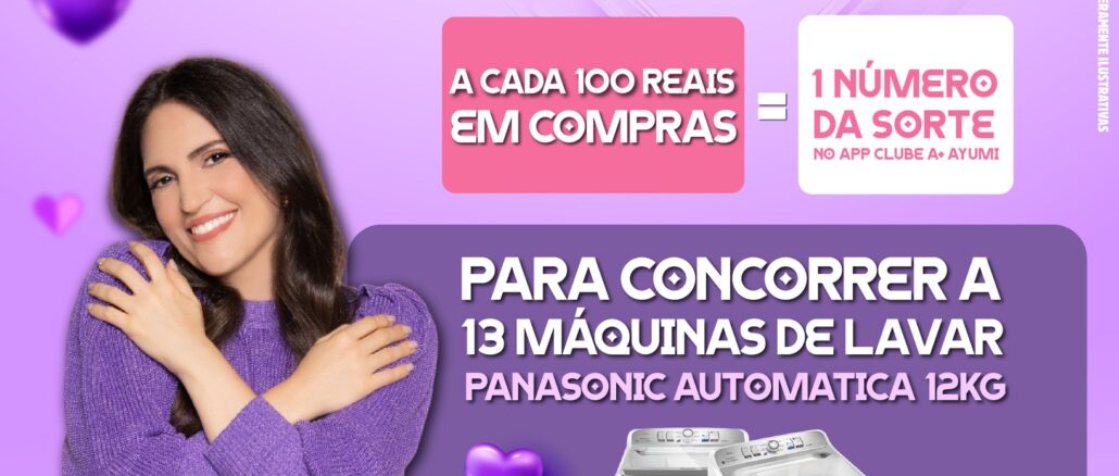 Mês das Mães Ayumi Supermercados 2025 Mês das Mães Ayumi Supermercados 2025: Concorra 13 máquinas de lavar