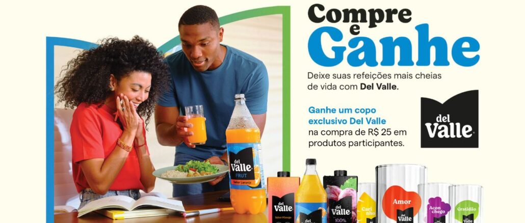 Promoção Compre e Ganhe Del Valle 2025 Promoção Compre e Ganhe Del Valle 2025: Compre e ganhe copo exclusivo