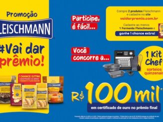 Promoção FLEISCHMANN #VAI DAR PRÊMIO: Concorra kit chef, e 100 mil reais