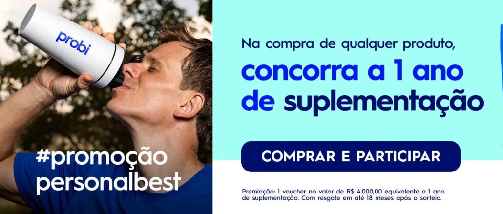 Promoção PersonalBest Probiótica: Concorra voucher de 4 mil reais