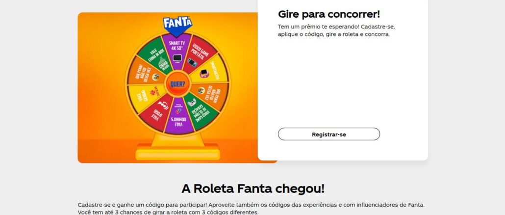 Promoção Roleta Fanta 2025 Promoção Roleta Fanta 2025: Concorra vales Gendai, Domino's, iFood e China in Box
