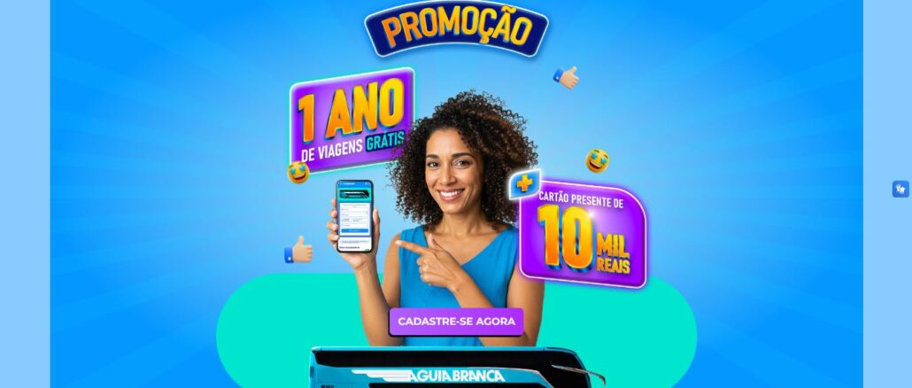 PROMOÇÃO VIAJE GRÁTIS COM A ÁGUIA BRANCA PROMOÇÃO VIAJE GRÁTIS COM A ÁGUIA BRANCA: Concorra 1 ano de viagens grátis de ônibus