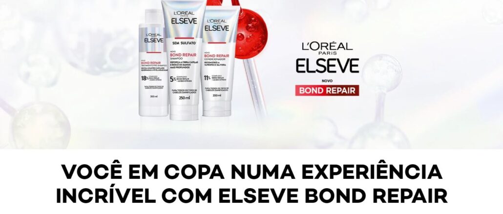 Promo BFFs Bond Repair Loreal Paris Promo BFFs Bond Repair Loreal Paris: Concorra viagem pro Copacabana Palace no Rio