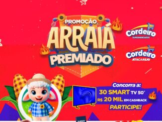 Promoção Arraiá Premiado Cordeiro Supermercados e Atacarejo no interior de Minas Gerais: Concorra a TVs
