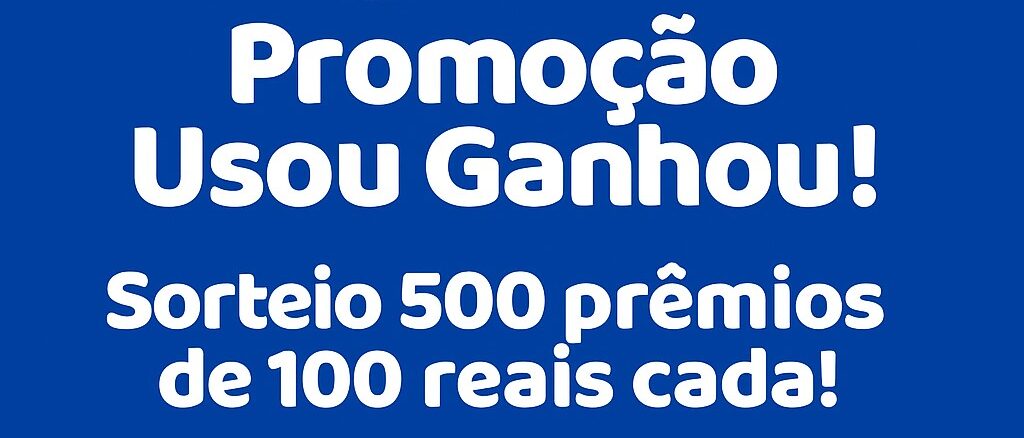 Promoção BigCard Usou Ganhou Promoção BigCard Usou Ganhou: Sorteio de 500 prêmios de 100 reais