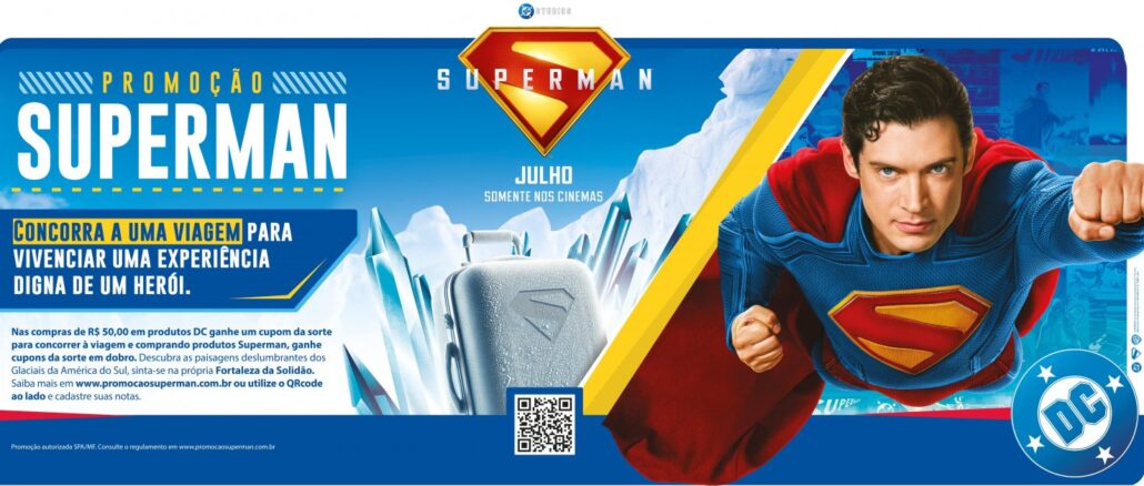 Promoção Superman Patagônia Promoção Superman Patagônia: Compre produtos DC e concorra a viagem!