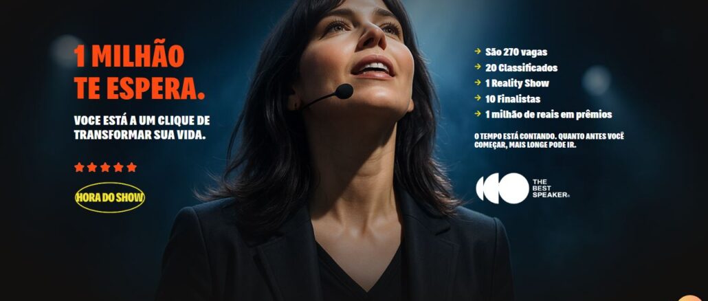 Reality Show The Best Speaker 2025 Reality Show The Best Speaker 2025: Participe e concorra