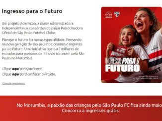 Ingresso para o Futuro Ademicon SPFC: Ingressos grátis para crianças de até 11 anos