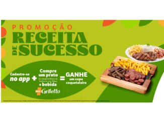 Promoção Receita de Sucesso Griletto: Compre e Ganhe copo coqueteleira