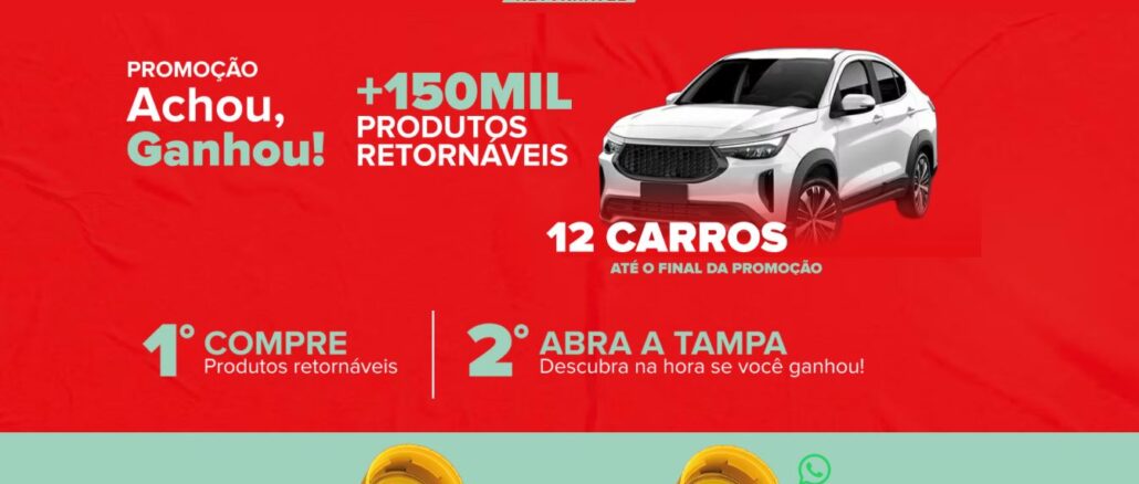 Promo Retornável Achou Ganhou Coca-Cola: Promoção para o sul, sudeste (menos ES) e MS