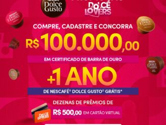 Promoção Dolce Lovers Nescafé Dolce Gusto: Concorra 100 mil reais