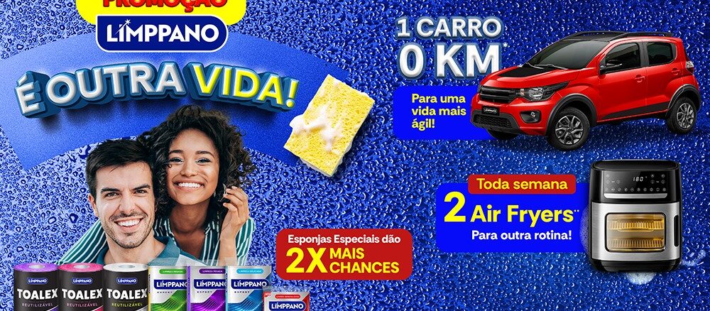 Promoção Limppano é outra vida: Concorra air fryers e carro