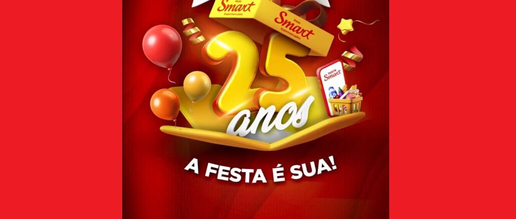 Aniversário Smart Supermercados 25 anos: Mais de 450 mil reais