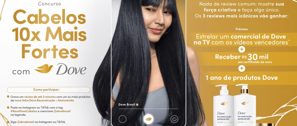 Concurso #NovoDoveCabelos Concurso #NovoDoveCabelos: Concorra 30 mil reais