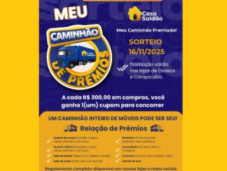 Meu Caminhão de Prêmios Casa Saldão em São Paulo: Concorra 20 caminhões de prêmios