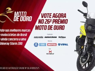 Moto de Ouro 2025 26ª Edição: Concorra moto Shineray Storm 200