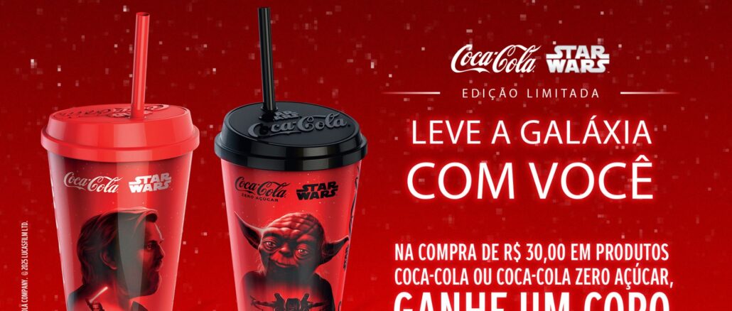 Promoção Copos Coca-Cola Star Wars Promoção Copos Coca-Cola Star Wars: Compre e ganhe um copo da franquia Star Wars