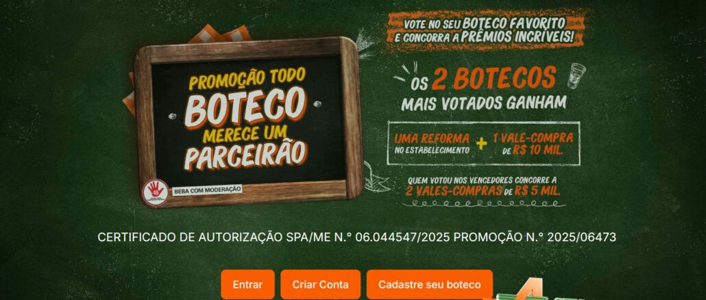 Promoção Todo Boteco Merece um Parceirão Atacadão Promoção Todo Boteco Merece um Parceirão Atacadão: Concorra reforma pro seu bar