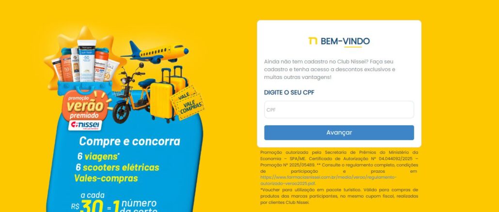 Promoção Verão Premiado Farmácias Nissei Promoção Verão Premiado Farmácias Nissei: Concorra bikes elétricas e viagens