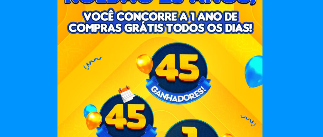 Aniversário Roldão 25 anos: Concorra um ano de mercado grátis