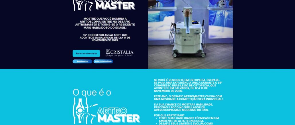 II Concurso ARTROMASTER: Concorra cursos e troféus