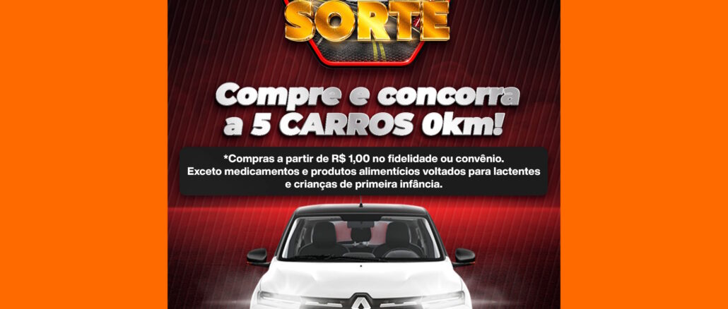 Promoção De Carona com a Sorte Drogaria Total Popular: Concorra 5 Kwid Zero