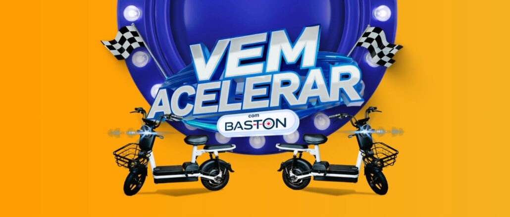 Vem Acelerar com Baston e Tozetto Supermercados Vem Acelerar com Baston e Tozetto Supermercados: Concorra cinco scooters elétricas