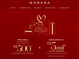 Promoção Celebre com Estilo Morana: Participe e concorra
