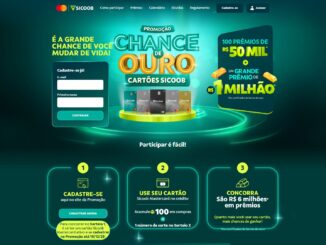 Promoção Chance de Ouro Cartões Sicoob: Concorra 6 milhões de reais na premiação geral