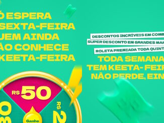 Promoção Keeta-Feira: Concorra a 70 mil reais em cupons de descontos.