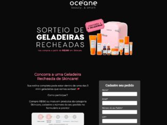 Promoção Oceane Beauty Smart — Geladeira Premiada: Concorra mini geladeiras recheados com produtos da marca