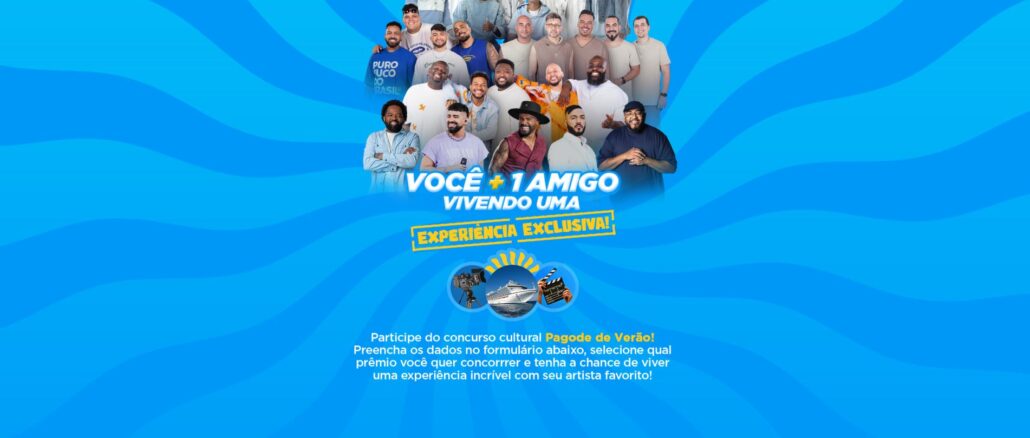Promoção Pagode de Verão Filtr Promoção Pagode de Verão Filtr: Concorra cabine para o cruzeiro Navio do Alexandre Pires