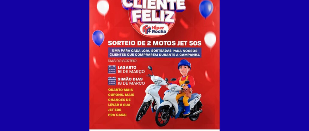 Cliente Feliz Hiper Rocha em Sergipe Cliente Feliz Hiper Rocha em Sergipe: Concorra 19 mil reais na premiação