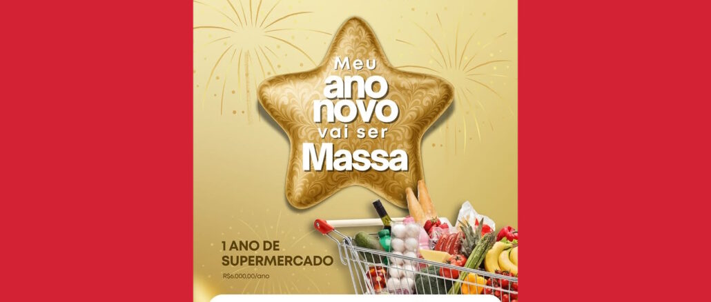Meu ano novo vai ser Massa em Santa Catarina Meu ano novo vai ser Massa em Santa Catarina: Concorra um ano de supermercado grátis