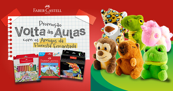 PROMOÇÃO FABER-CASTELL - VOLTA ÀS AULAS COM OS AMIGOS DA FLORESTA ENCANTADA: Quase 120 mil reais na premiação