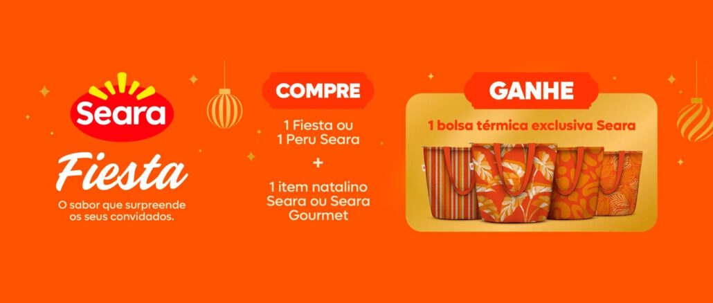 Promoção Bolsa Térmica Seara Fiesta 2026 Promoção Bolsa Térmica Seara Fiesta 2026: Mais de 6 milhões na premiação