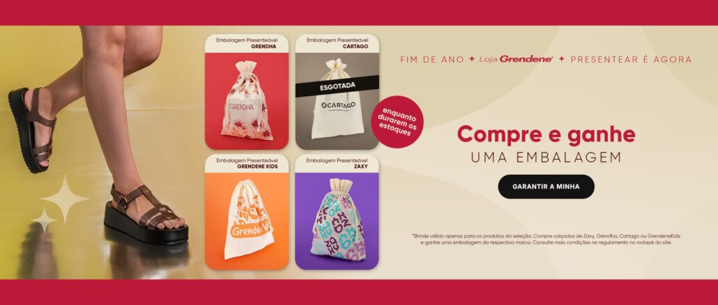 Promoção Loja Grendene Drawstring Bag Promoção Loja Grendene Drawstring Bag: Compre e Ganhe!