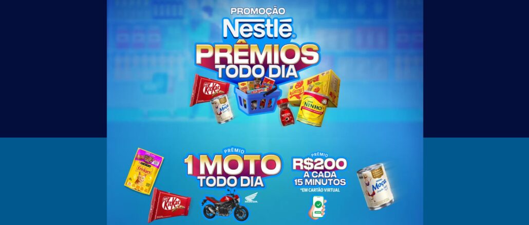 Promoção Nestlé Prêmios Todo Dia 2026 Promoção Nestlé Prêmios Todo Dia 2026: 2.5 milhões na premiação