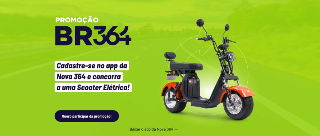 Promoção Nova BR 364 em Rondônia: Concorra scooter elétrica!
