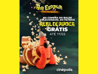 Balde de Pipoca do Patrick do Bob Esponja no Cinepolis: Compre e Ganhe Refil Grátis