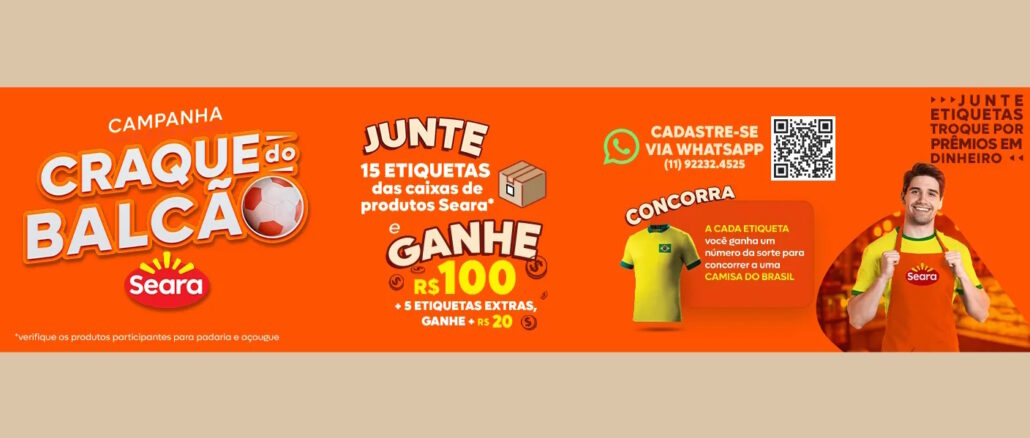 Campanha Craque do Balcão Seara 2026: Mais de 160 mil reais na premiação geral