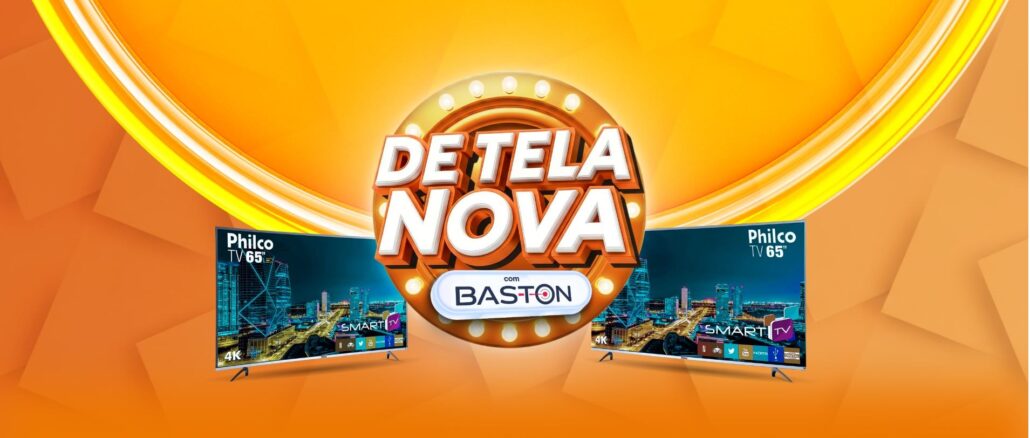De tela nova com Baston e Planalto em Umuarama: Concorra TVs 65''